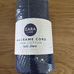 Cara & Co Macrame Cord 3mm - NWOT